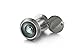 TOGU TG3016YG-SN Brass UL Listed Solid Brass HD Glass Lens 220-degree Door Viewer Peephole with Heavy Duty Privacy Cover for 1-3/8
