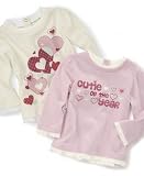 Greendog Baby Girl Long Sleeve Graphic Double-Layered Top