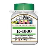 Vitamin E 1000 IU 55 Softgels, 21st Century