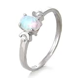 Engagement Ring in Sterling Silver w/ Solitaire CZ - size 9