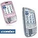 Palm Treo 680, 750 PDA Accessory Bundle Kit - Transparent Pink Silicon / Silicone Skin Cover Case +Premium Reusable Screen Protector with Lint Cleaning Cloth By Ikross