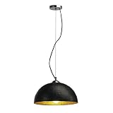 FORCHINI, Pendelleuchte, PD-2, rund, schwarz/silber, E27, max. 40W