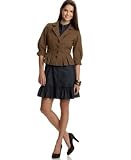 Calvin Klein Jeans Cropped Pleated Peplum Jacket & Belted Denim Dress with Ruffle Hem