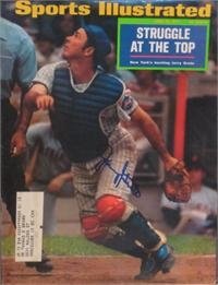Jerry Grote autographed Sports Illustrated Magazine (New York Mets)