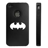 Apple iPhone 4 4G Black Aluminum & Silicone Case Batman