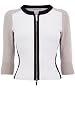 Contrast Knit Cardigan