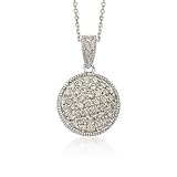 1.00 ct. t.w. Diamond Pendant Necklace In 14kt White Gold. 16
