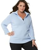 Karen Scott Plus Size Sweater with Wing Collar