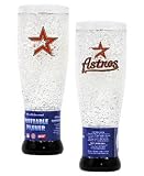 Houston Astros Crystal Pilsner Glass