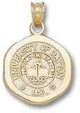 Dayton Flyers Solid 10K Gold Seal Pendant