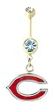Chicago Bears belly button ring