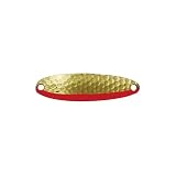 Krocodile Spoons by Luhr Jensen Size: 3/8 oz. (#038); Color: Hammered Brass/Fire (#0034)