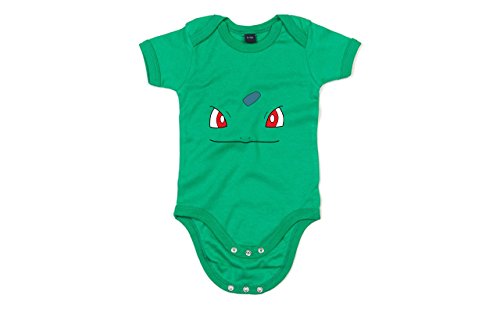 Bulbasaur Face, Printed Baby Grow