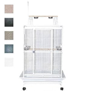 A&E Cage Company 40\” X 30\” Play Top Bird Cage, Stainless Steel