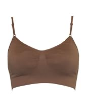 Taupe Color Seamless Sports Bra Adjustable Strap Included Removable Bra Cups