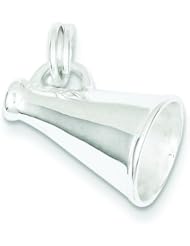 Sterling Silver Megaphone Charm Pendant Sports Jewelry!