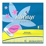 Always Fresh Maxi Pads, Regular - 45 / pack, 6 Packs