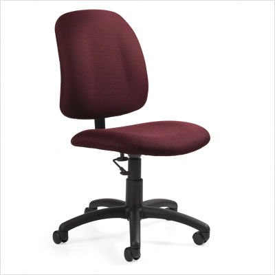 Goal Low Back Pneumatic Armless Task Chair Fabric: Boxter Custard