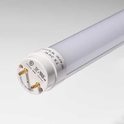 LEDwholesalers Package of 4 Brightest 20 Watt 4 Foot T8 T12 LED Tube Lights UL Approved, Neutral White 1920NWx4