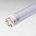 LEDwholesalers Brightest 20 Watt 4-foot T8 T10 T12 LED Tube Light 45W Fluorescent Tube Replacement UL Approved, Package of 4, White 1920WHx4