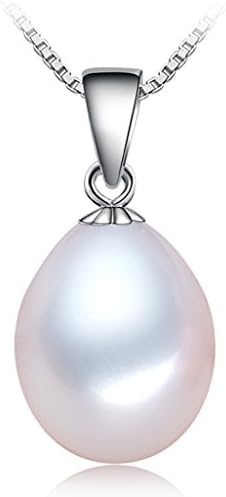 Audrey December 10-11 MM Chinese Freshwater Cultured Tear-Drop Pearl Pendant,17.7''