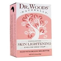 Dr. Woods Naturally Bar Soap Skin Lightening English Rose -- 5.25 oz