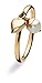 SPINNING Jewelry Damenring Gold 8KT *MIX HEART* Pearl