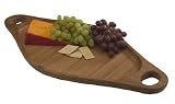 Bamboo Large Oblong Butcher Block Serving Tray with Two Handles by Bamboo