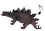 FIGURINE DINOSAURE HURLEUR SON 38 X 12 CM GRIS FAIT LE CRI DU DINO