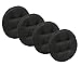 Klear Vu Omega Gripper Non-Slip Tufted Barstool Pad Cushion Set, Midnight, 4-Pack