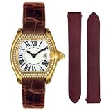 Cartier Roadster 18kt Yellow Gold Diamond Ladies Watch WE500160 by Cartier