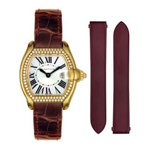 Cartier Roadster 18kt Yellow Gold Diamond Ladies Watch WE500160
