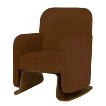 Nurseryworks Cole Glider in Mocha with Dark Legs