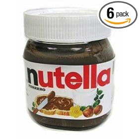 Nutella - Hazelnut Spread with Skim Milk and Cocoa, 13oz (371g) (Pack of 6)