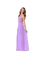 V-neck Backless Chiffon Maxi Dress 