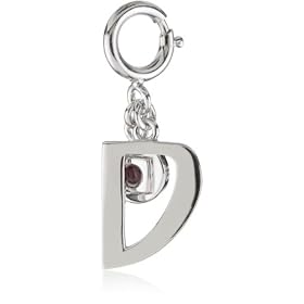 ELLE Jewelry Charms D Initial Sterling Silver Charm