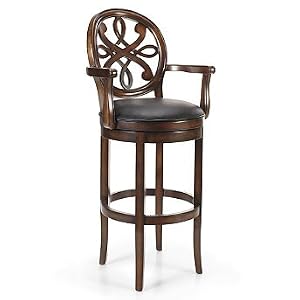 Kristina Bar Height Bar Stool (30"H seat, 37-1/2"H arms) - Frontgate