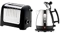 DUALIT 1 LITRE JUG KETTLE BLACK (72200) & 2 SLICE LITE BLACK TOASTER (25005) COMBINATION SET