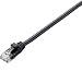 ELECOM LAN�����֥� CAT6��� ����������� 0.3m �֥�å� LD-GPJ/BK03
