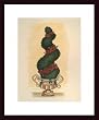 Art Poster Wood Framed Print - Holiday Topiary I - Artist: Tara Friel- Poster Size: 18 X 14