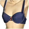 Mamia Demi Cup Denim Multifunctional And Adjustable Padded Underwire Bra