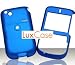 Dark Blue Rubber Feel Snap-On Cover Hard Case Cell Phone Protector for HTC Dash S620