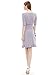 Ever Pretty Half Sleeve Ruched Waist Ruffles Stretchy Wear to Work Dress 03900