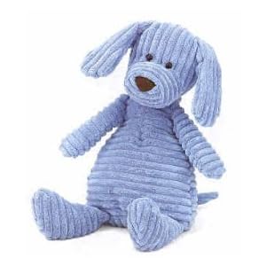 Plush Cordy Roy Blue Dog 15 by 