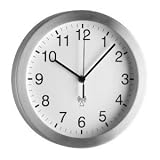 Produkt-Bild: Basic clocks Funk Wanduhr basic clocks Aluminium mit Echtglas Abdeckung