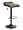 Backless Microfiber Air Lift Stool (black Leg, Charcoal Seat) (31.90