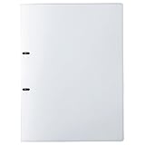 PROSSIMO(プロッシモ):リサイクルレザー　Dリングファイル　A4タテ　2穴　90枚収容　背幅18mm　ホワイト　PRORLDA4WH　1冊 6168599