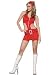 2PC Austin Powers Fanta Soda Pop Red Girl Sexy Holiday Party Costume
