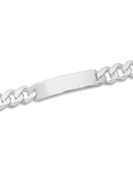 MMA Silver - 9 inch 350 Curb ID Bracelet