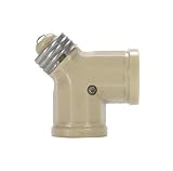 Leviton 00600128I Twin Socket Adapter